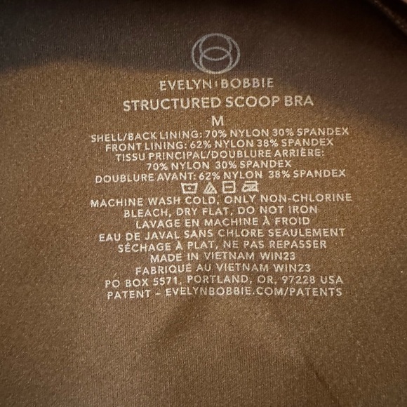 Evelyn and Bobbie Structured Scoop bra (M) - Picture 3 of 8